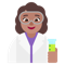 Woman Scientist- Medium Skin Tone emoji on Microsoft